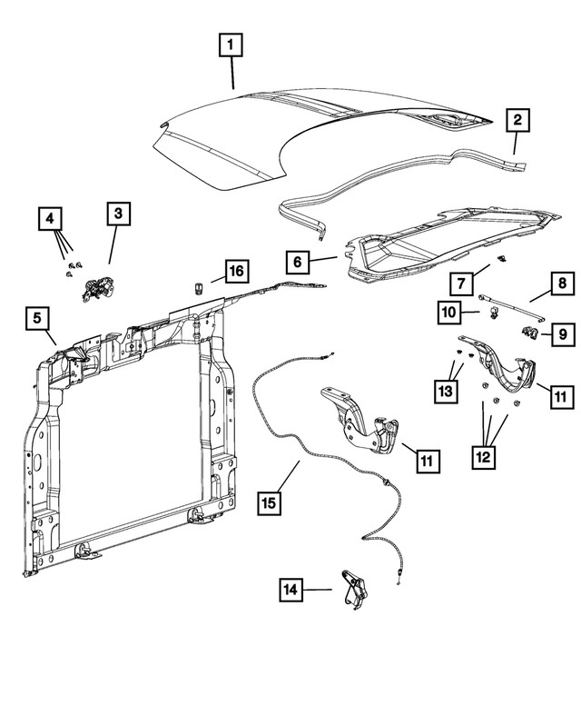Genuine Mopar Spring Clip 68073578AA