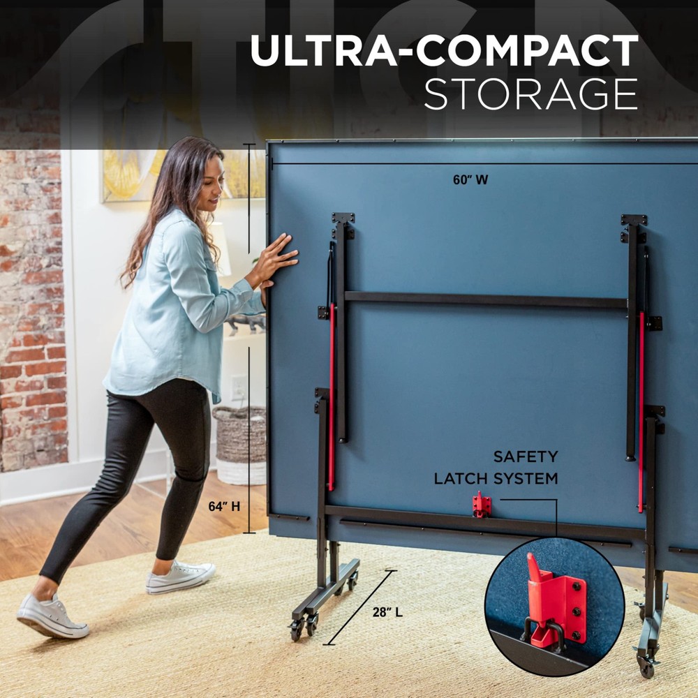 STIGA Advantage Ping Pong Table 13mm QuickPlay Assembly Playback Mode