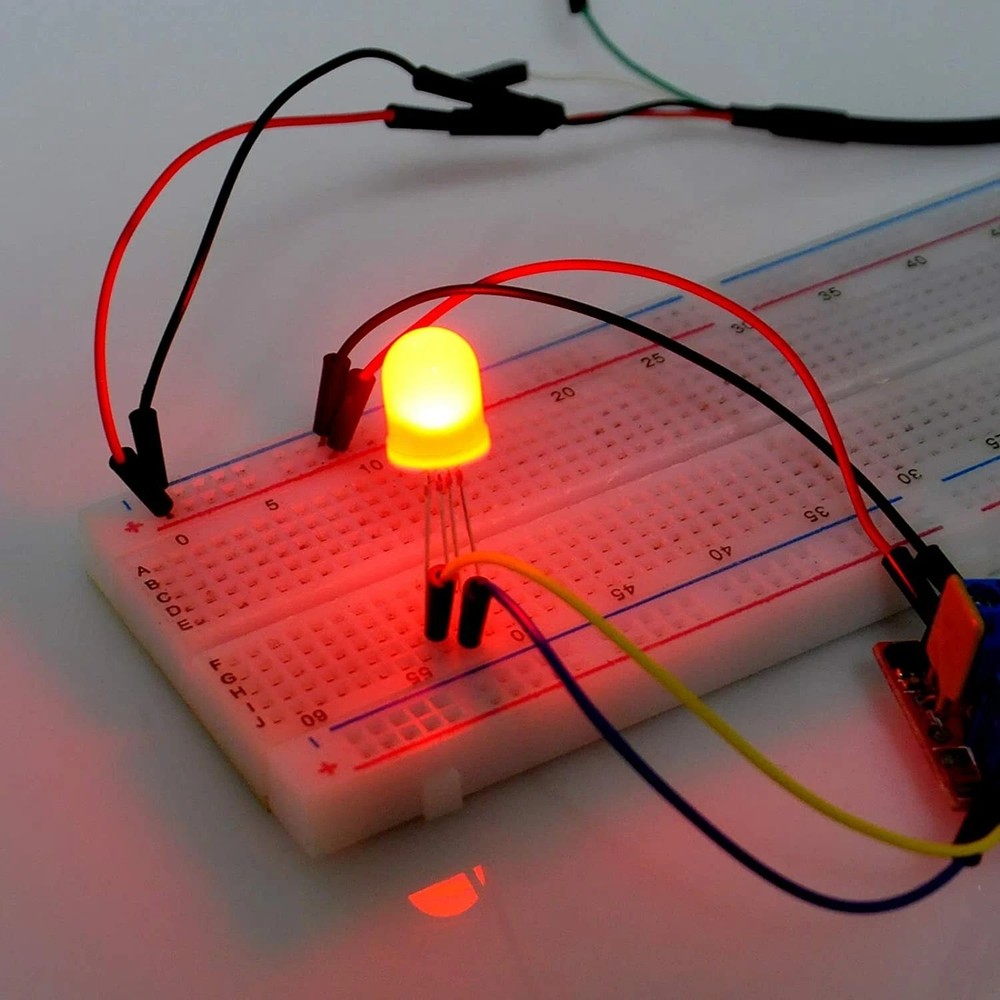 830 Tie Point Solderless Breadboard Kit MB-102 Power Supply Module Jumper Cable