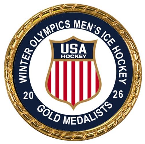 Tribute Coin 2026 Winter Olympics Men's Ice Hockey Gold Medalist Champions