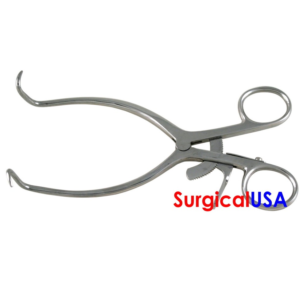 Gelpi Retrctor 4.5" Pediatric Size Angled Pointed Tips Grip Lock Ring Handle