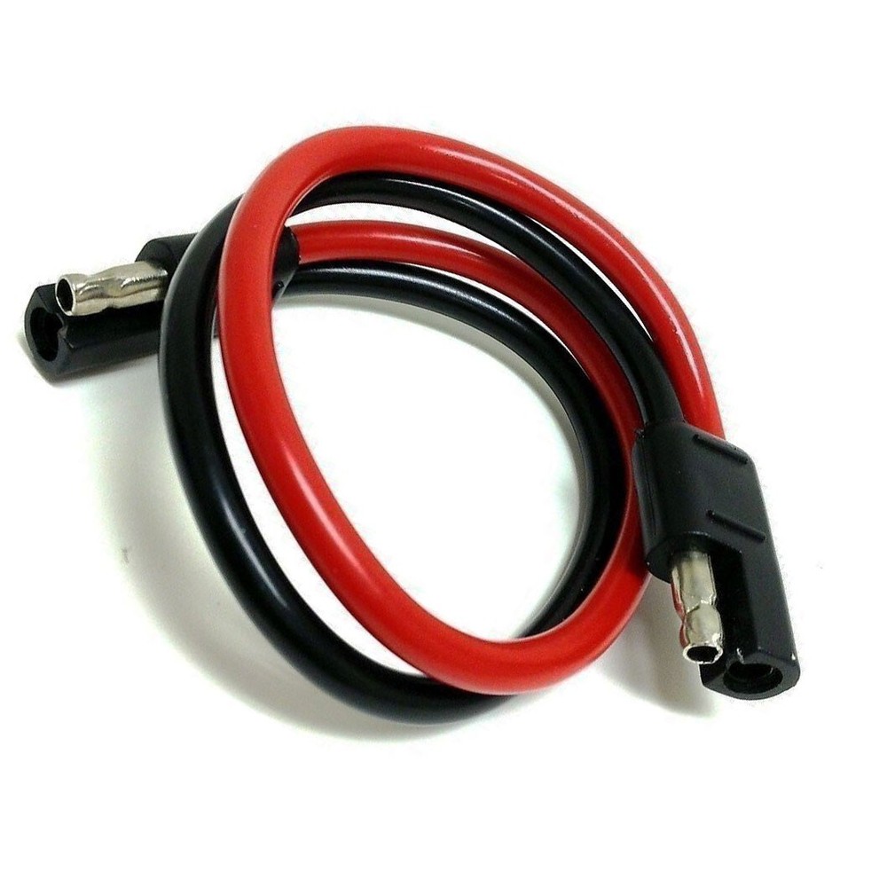 10 Gauge 12" Quick Disconnect Polarized Inline Power Cable Wire Harness Audio