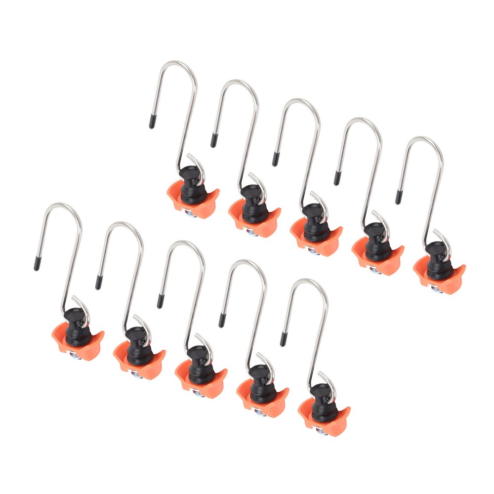 10PCS Single Stud Fitting L Track Tie Down Anchor With Hook For Van Pickup YFVE