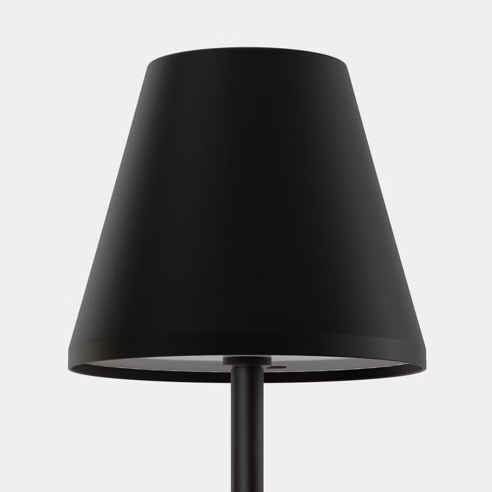 Portable Floor Lamp Black (Includes LED Light Bulb) - Room Essentials