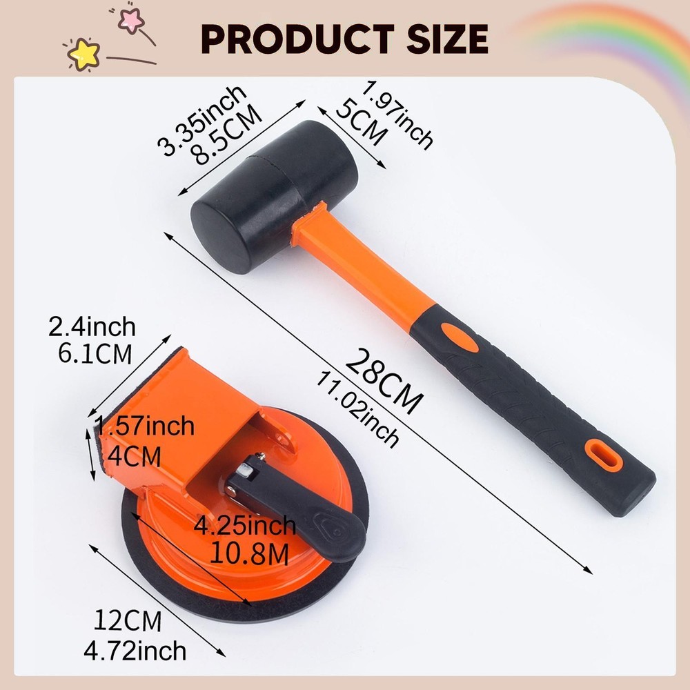 Floor Gap Fixer Tool Seamless Granite Seam Setter Multifunctional Ergonomic