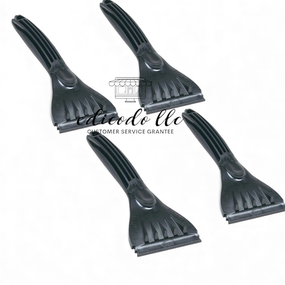 4Pack AUTO DRIVE 9" Windshield Ice Scraper Ripper Ergonomic 4” Wide Blade Bundle