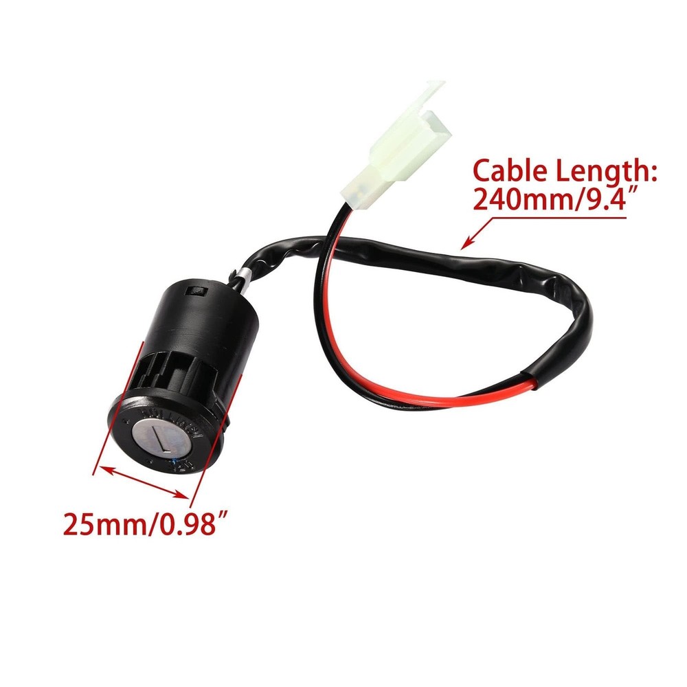 WOOSTAR 2 Wire Ignition Key Switch On Off 2 Position Replacement for 50cc 70c...