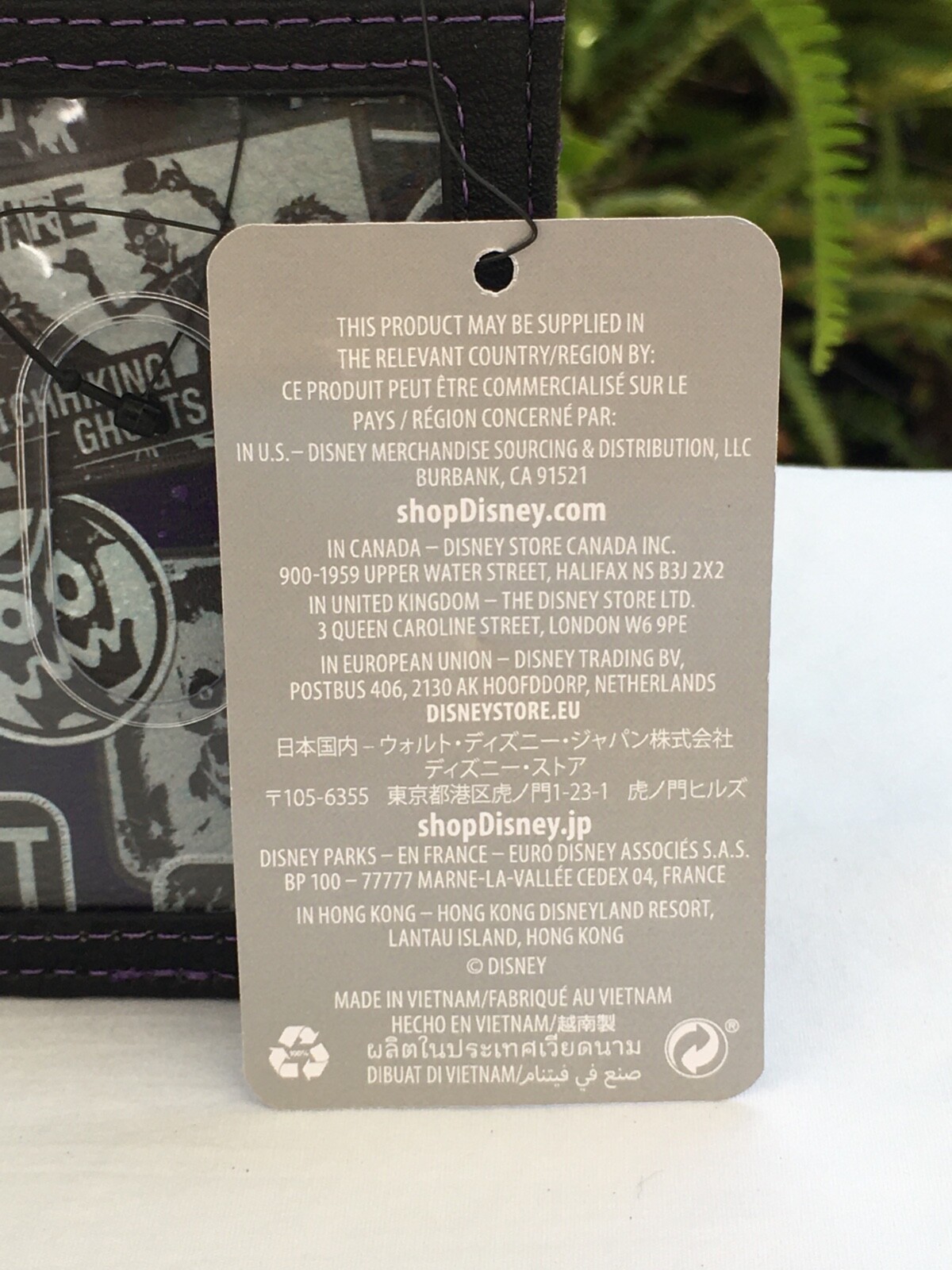 Loungefly Disney Haunted Mansion Hatbox Ghost 4 Slot Cardholder w/ID Window NWT