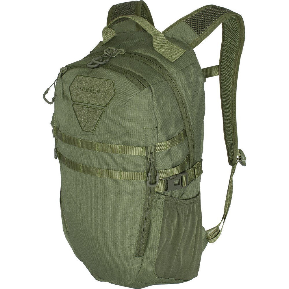 FHIOR Tactical Backpack 20L OD Green w/Large Main Compartment Adjustable Straps