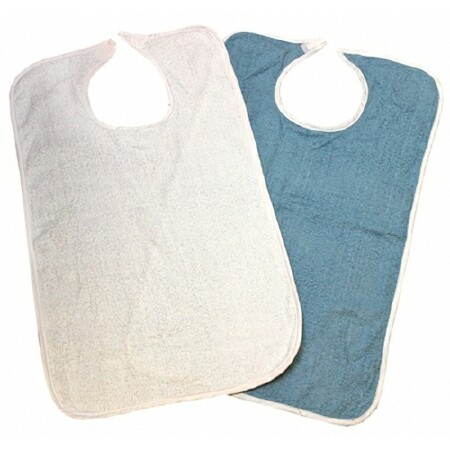 Bib Hook and Loop Closure Reusable Terry Cloth -1 Count