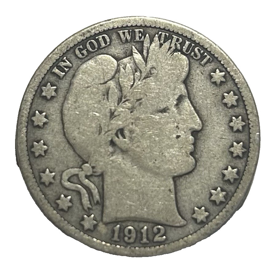 1912 D Silver Barber Half Dollar - B115