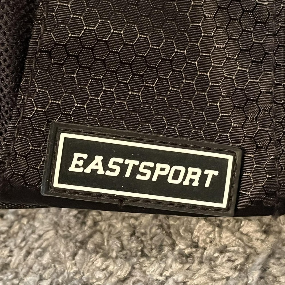 EASTSPORT Backpack One Size Black External Pockets Padded Straps Zip Fastener