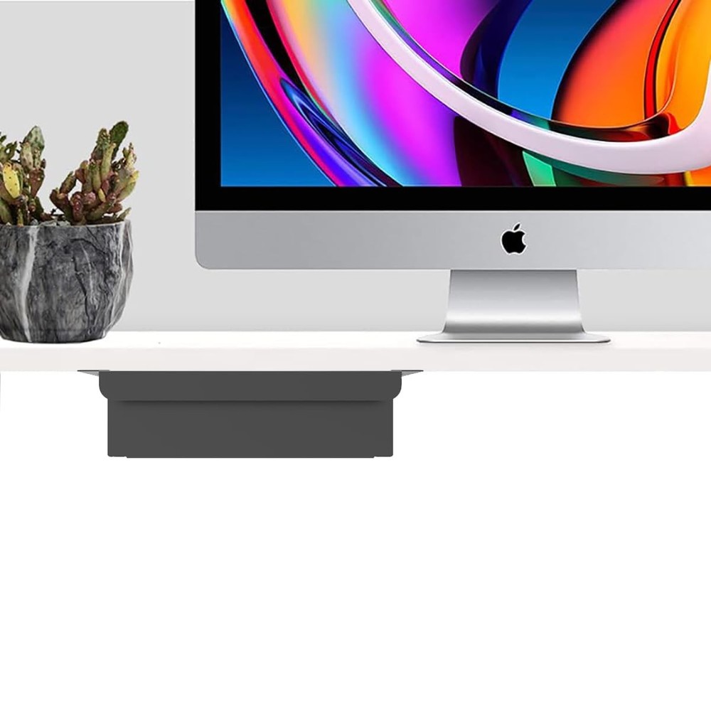 Under Desk Mounted Sliding Pull-Out Drawer for Office Desk or Table - Storage...