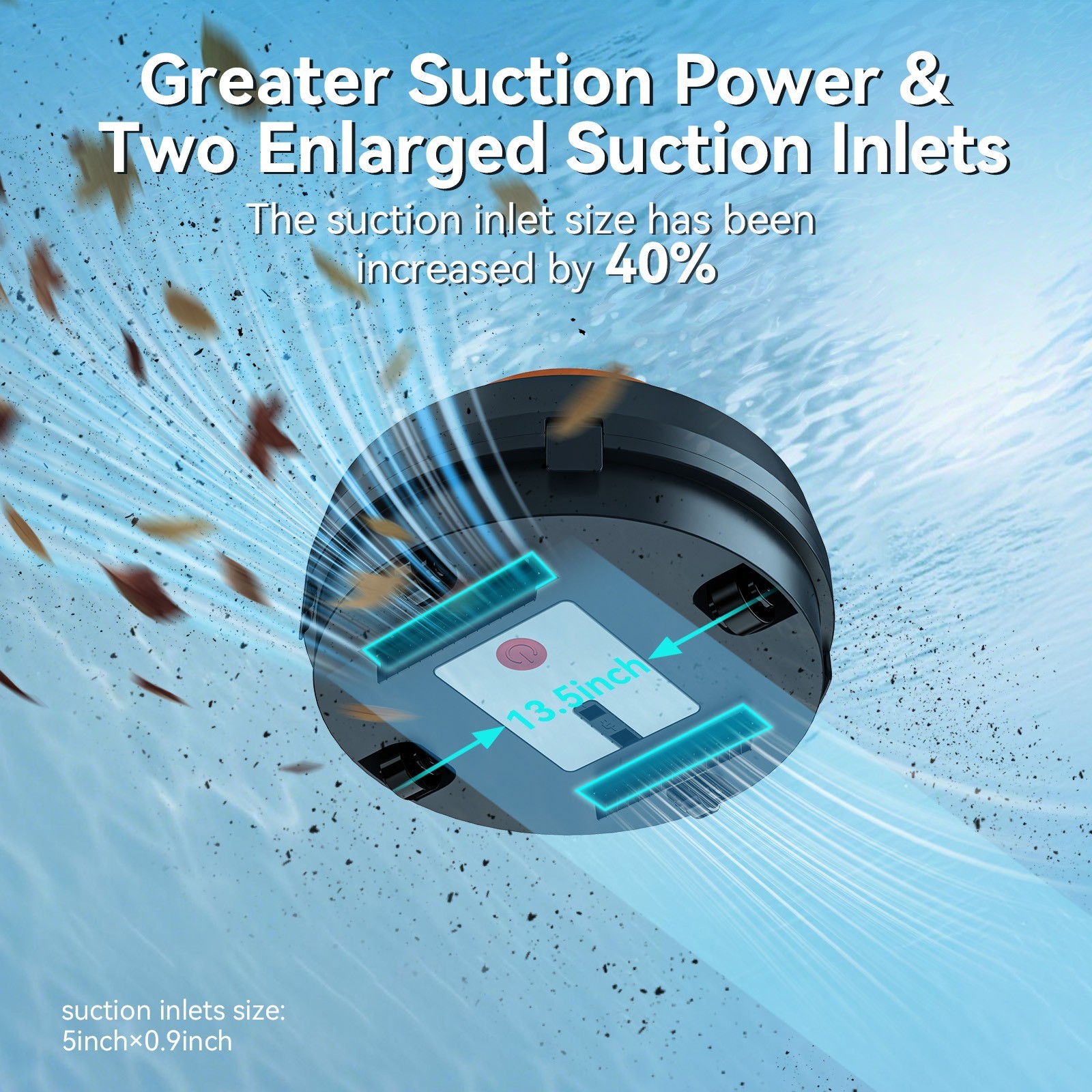 Robotic Pool Cleaner Cordless Pool Vacuum Robot for Inground Above-Ground Pools