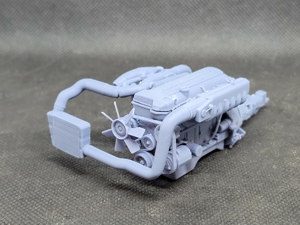 2JZ-GTE model engine resin 3D printed 1:24-1:8 scale