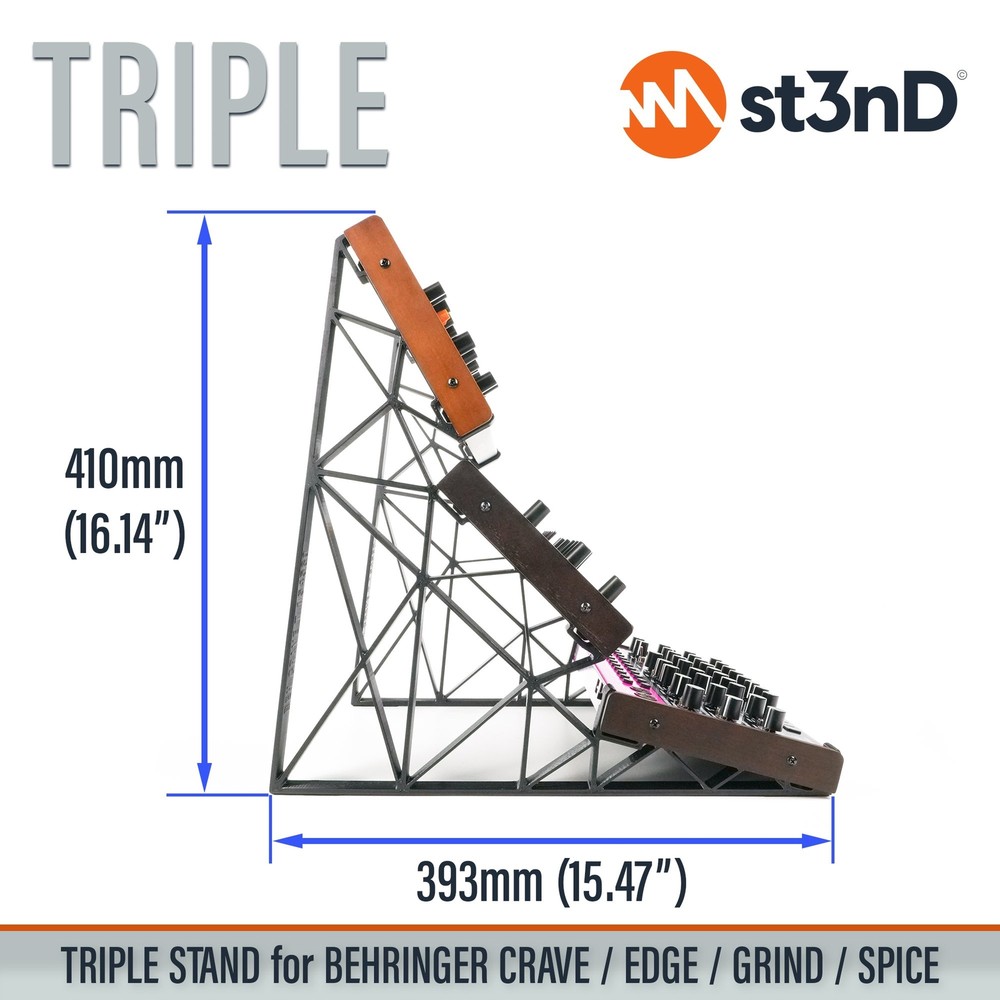 TRIPLE STAND for BEHRINGER CRAVE / EDGE / GRIND / SPICE