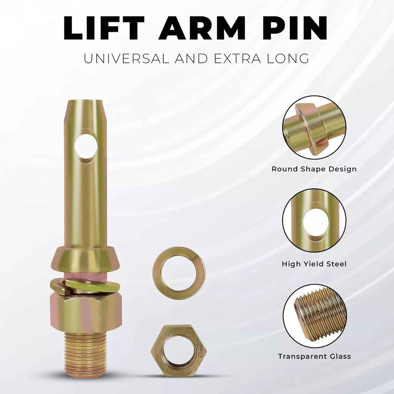 3PK Cat 1 Draw Pin Hitch | 5-1/2" Forged Tractor Pins