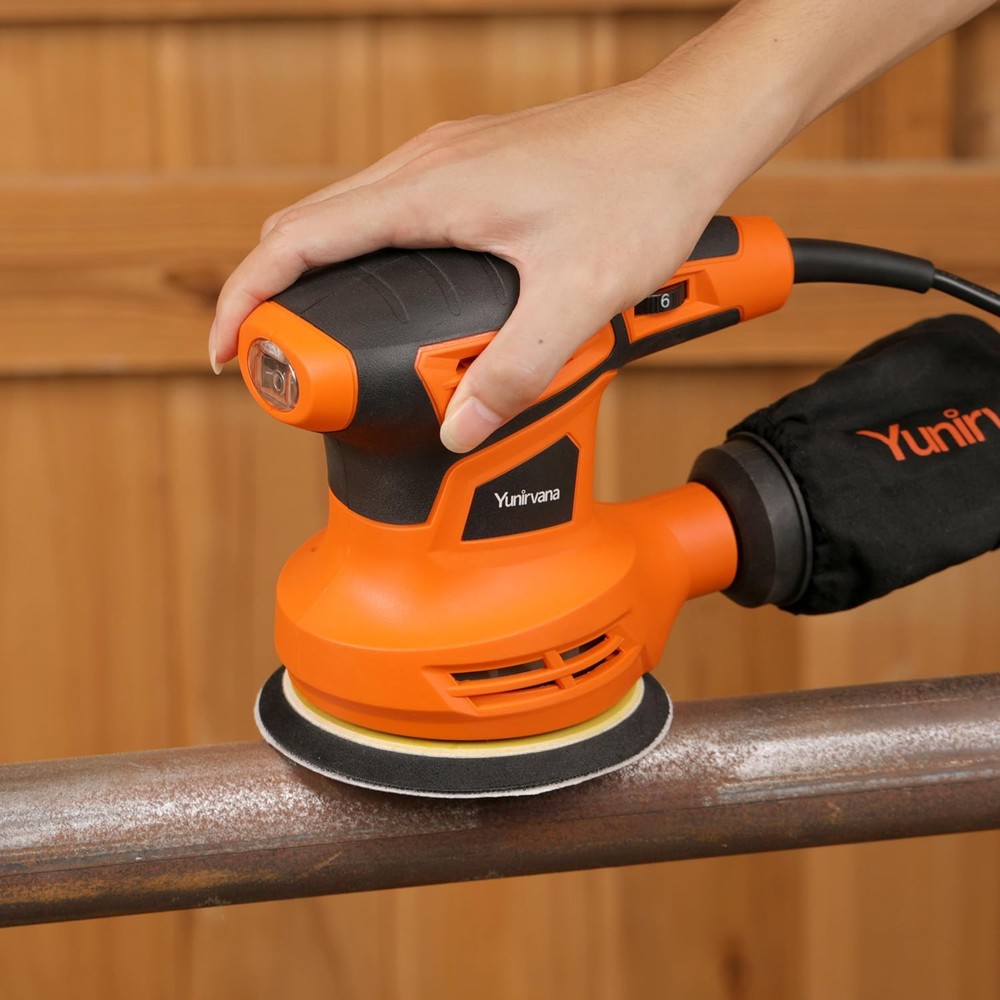 Orbital Sander,2.4Amp 13000 OPM Random-Orbit Sanders 6 Variable Speeds with 1...