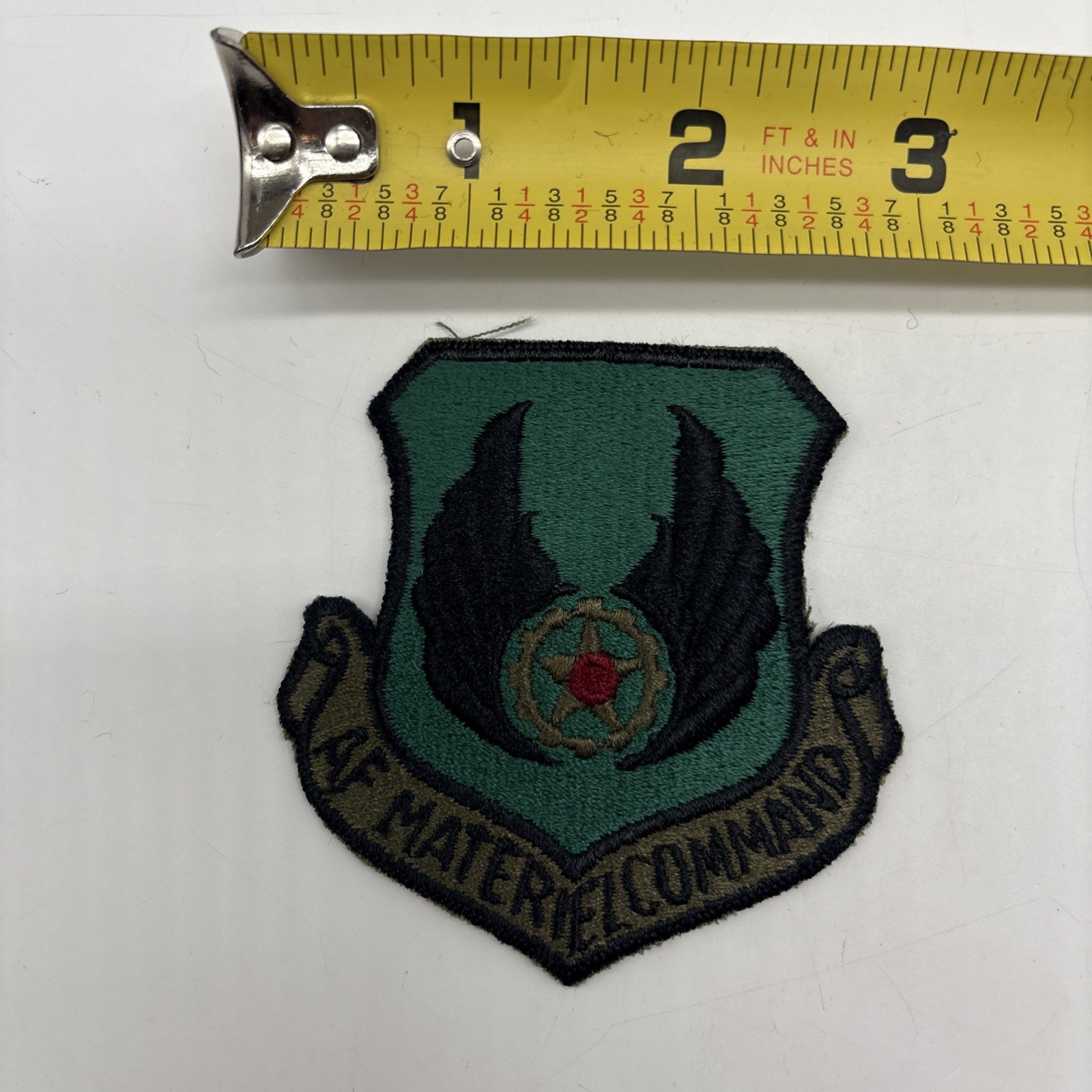 U.S. Military USAF Air Force AF Material Command Patch Insignia Subdued Cut Iron