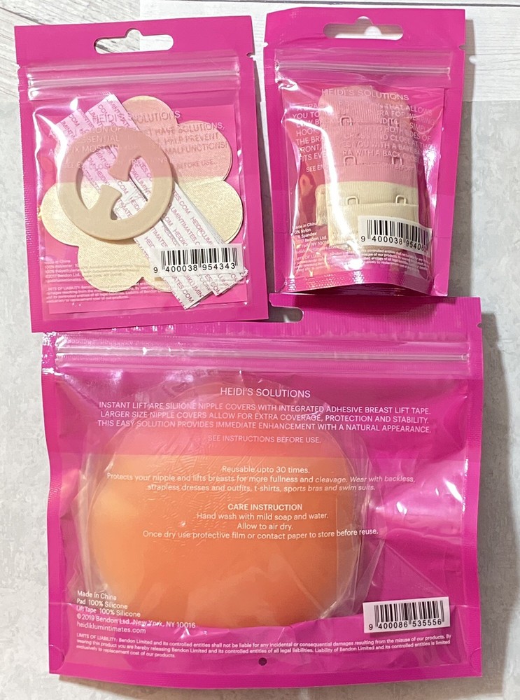 Heidi Klum Intimates Solutions Starter Kit Instant Lift Low Back Converter 3 pc