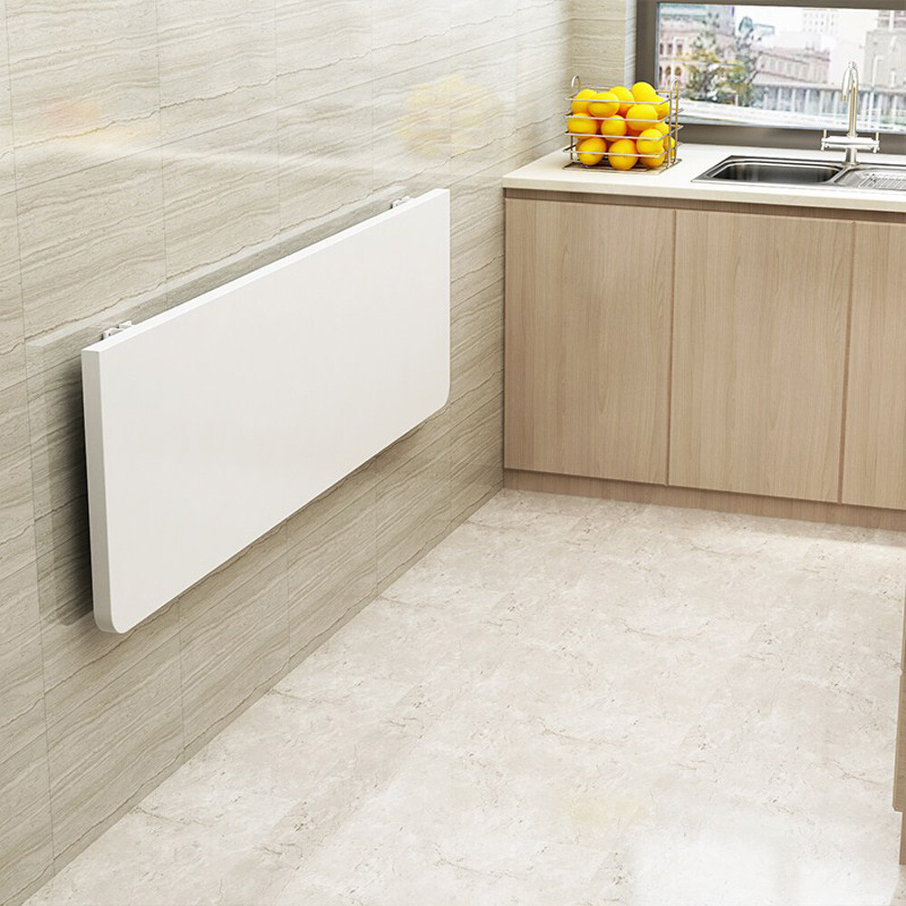 Kitchen Floating Storage Shelf Folding Wall Table Fold Down Study Writing Desk