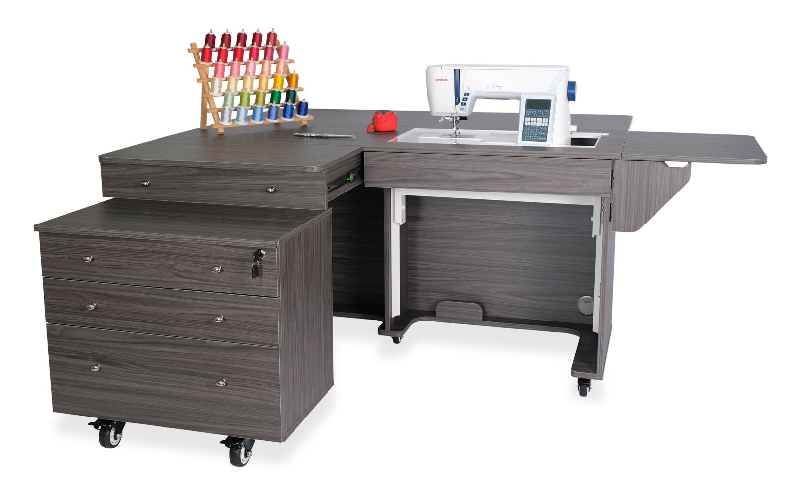 Kangaroo & Joey II Sewing Cabinet - NEW WHITE