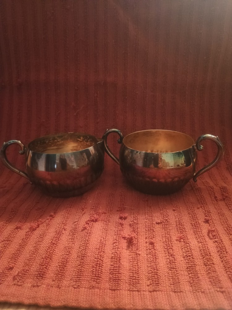 Antique Vintage Cream & Sugar Serving Set