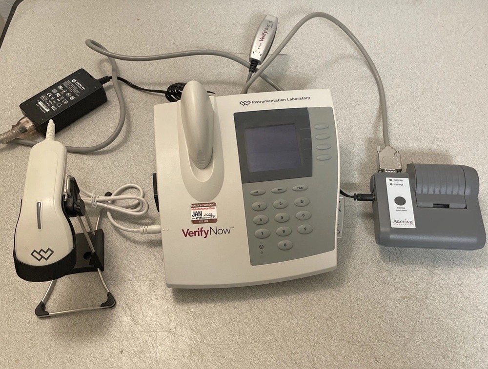 Accriva VerifyNow 86000 Platelet Analyzer w/Accessories