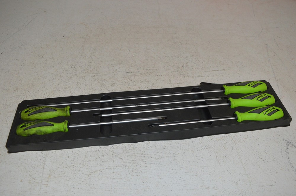 Matco Tools SSPG5XLCA Top Torque XL 5 Pc Long Screwdriver Set