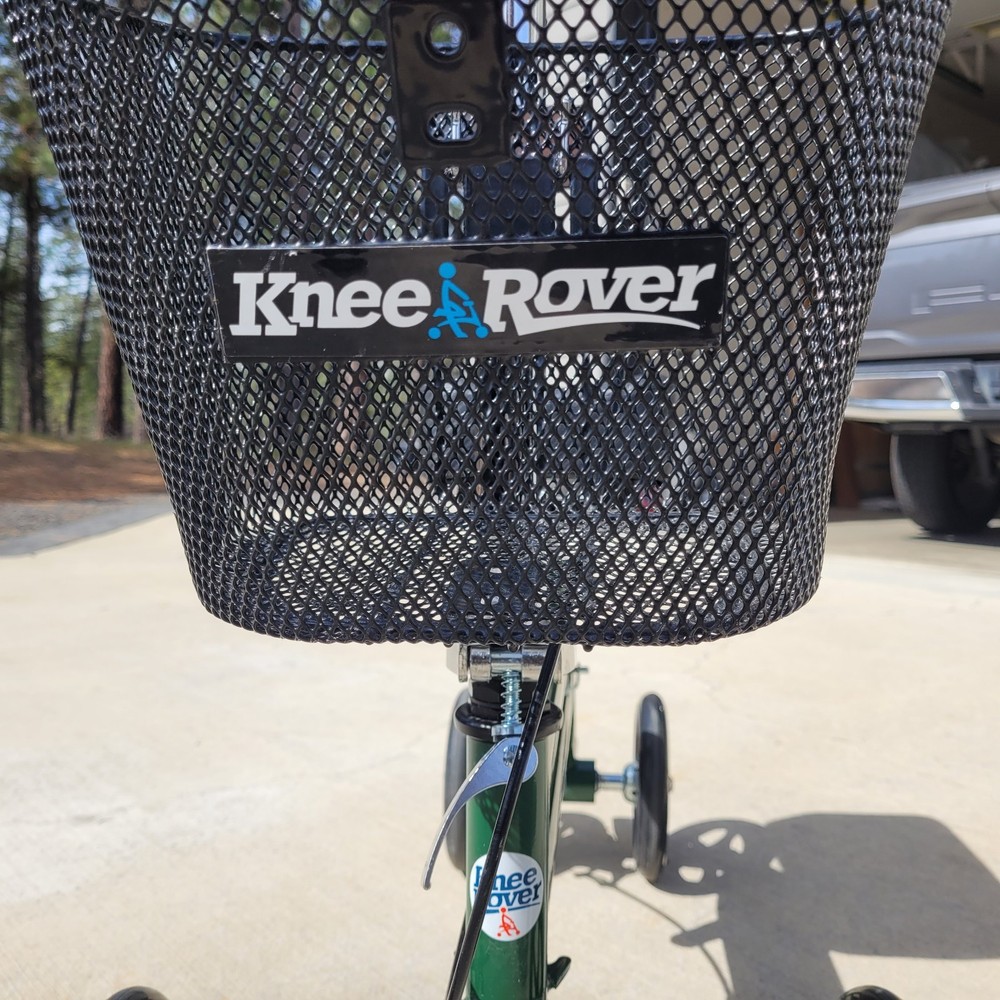 KneeRover Steerable Knee Scooter Green Adjustable Foldable