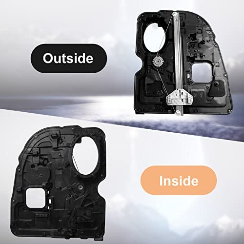 Rear Right Window Regulator Compatible with Dodge Ram 2009-2020 Passenger Side