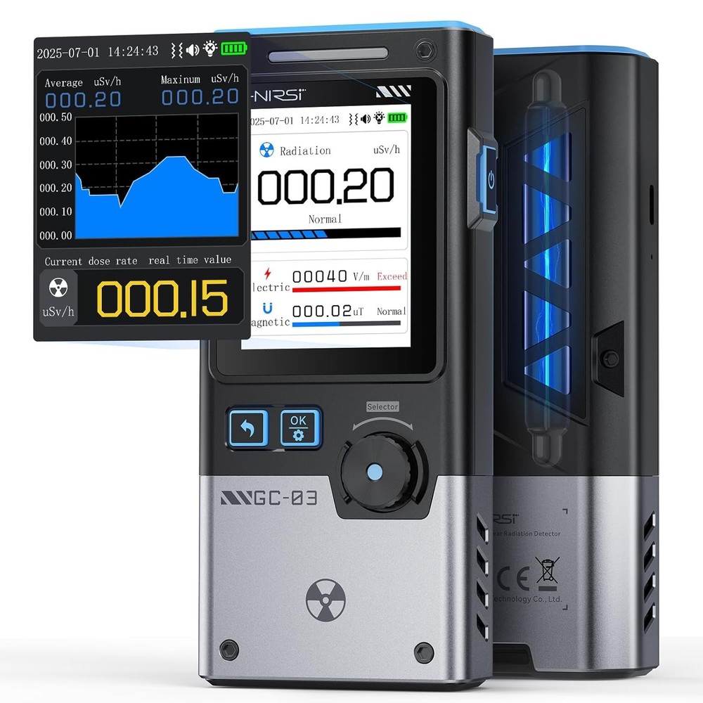 Compact Nuclear Radiation Meter with Multi-Display Modes for Safety Assurance