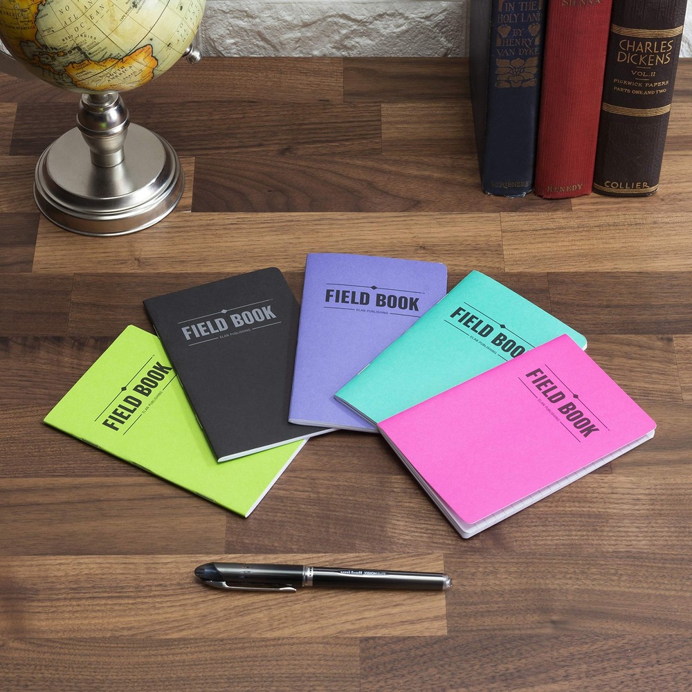 Field Notebook/Pocket Journal - 3.5"x5.5" - Assorted Colors - Lined Memo Book...