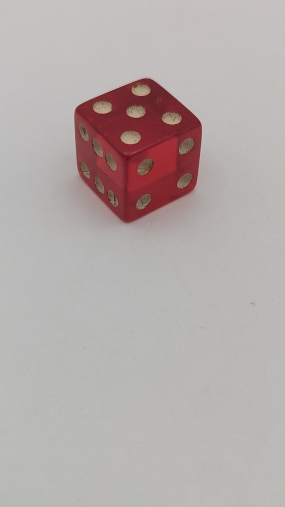 Vintage Cherry Translucent Bakelite Dice