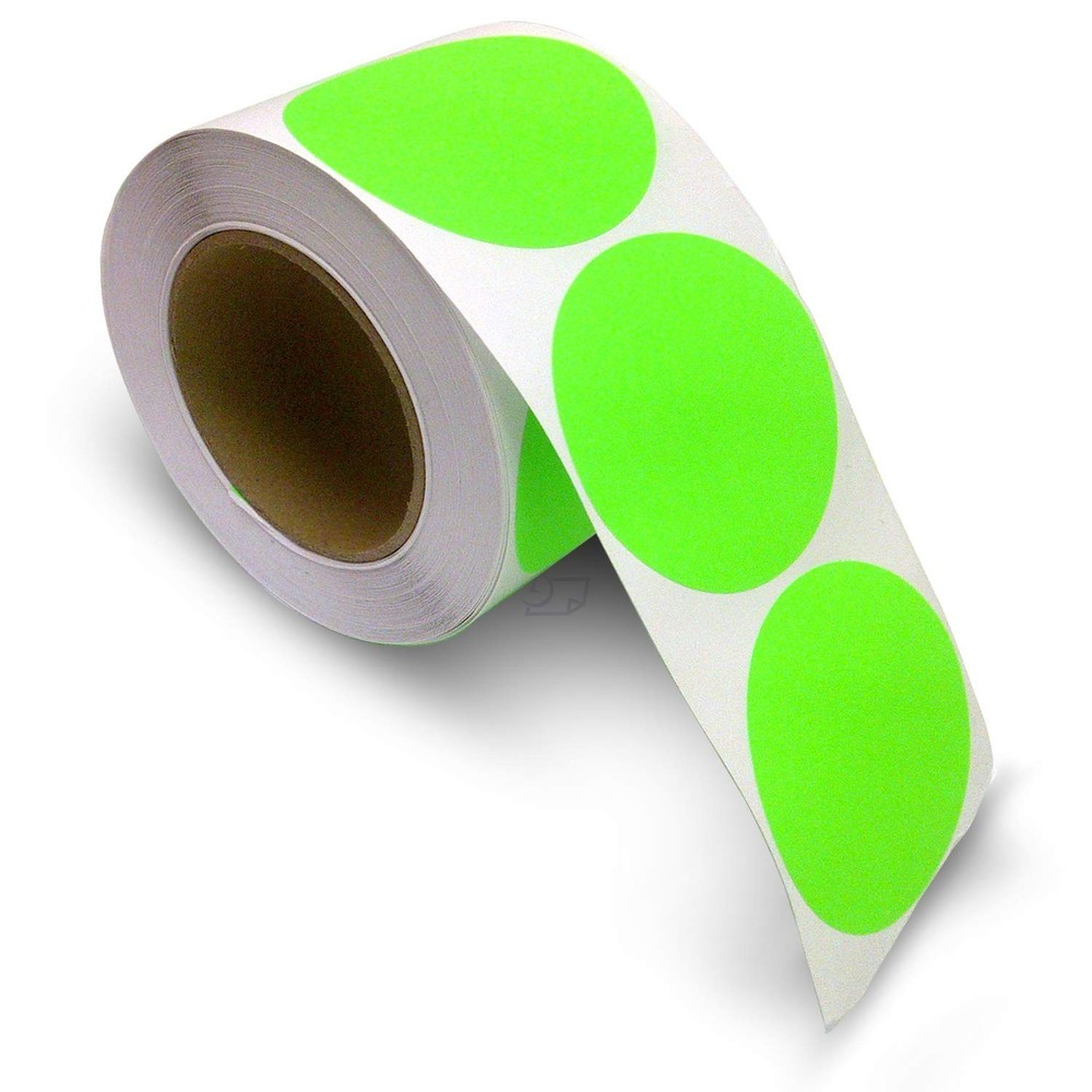 Blank Color Coding Stickers, Writable Surface – 500 Permanent Labels per Roll...