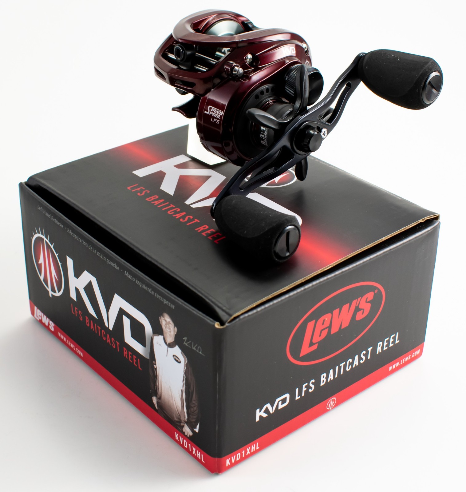 LEW'S KVD LFS KVD1XHL 8.3:1 GEAR RATIO LEFT HAND BAITCAST REEL