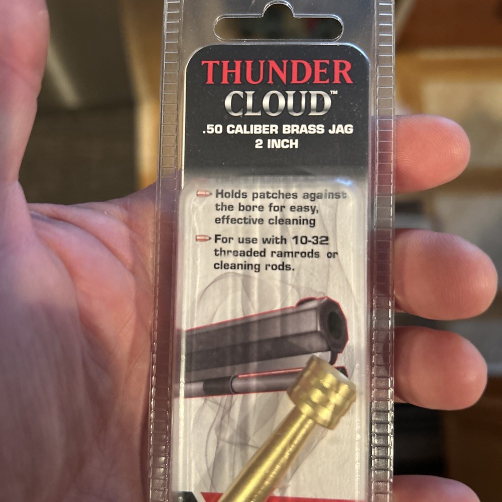 Allen Thunder Cloud 50 Caliber Brass Cleaning Patch Jag 2” Muzzleloader
