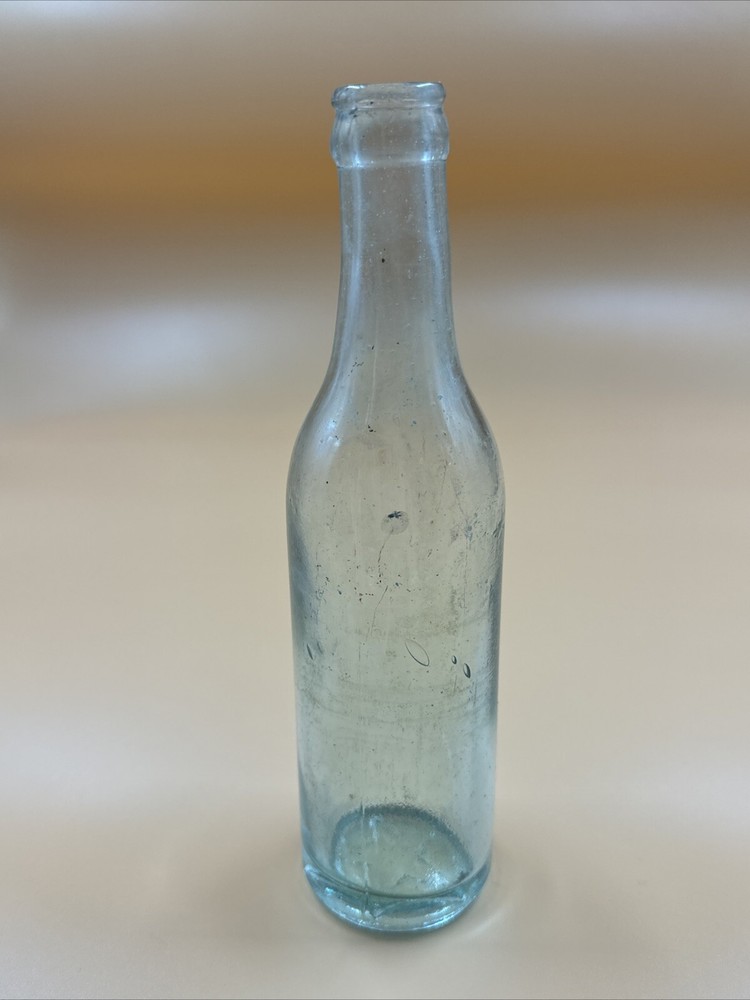 3 Antique Bottles, Blown Glass, Base Embossed Star