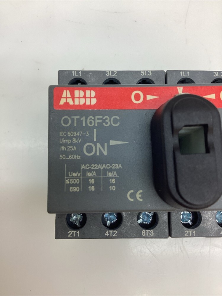 ABB Manual Transfer Switch *NIB* OT16F3C 3 POLE 16A