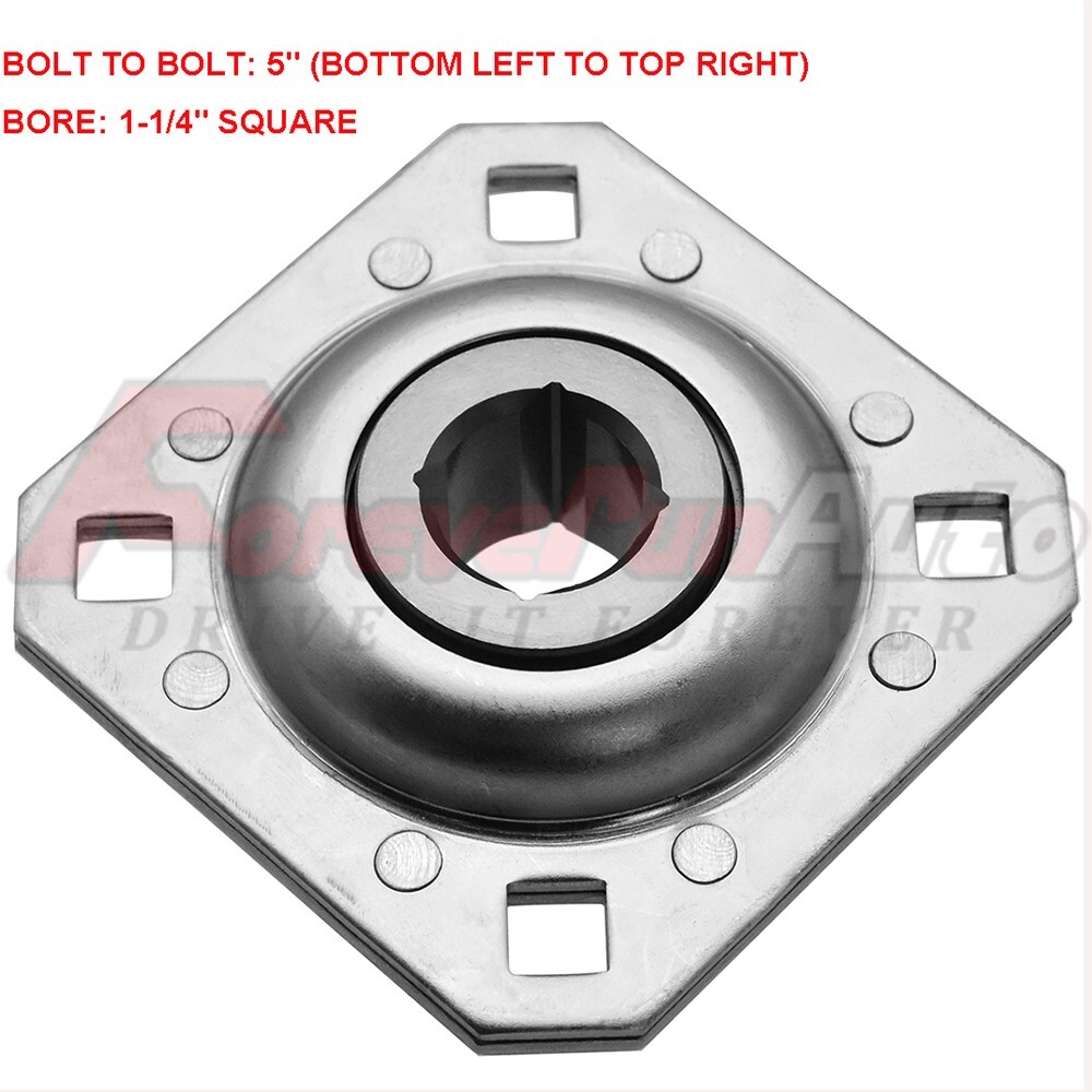 FD209RK Harrow Flange Disc Bearing Unit  1-1/4" Square Bore FD-209-RK DHU114S209