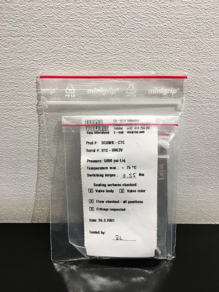 VICI Valco DC6WK-CTC 5k PSI Liquid