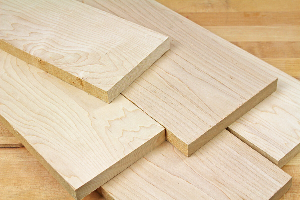 4 HARD MAPLE 3/4" x 4" x 36" Lumber Wood Boards KILN DRY DIY Shelf Sign Craft