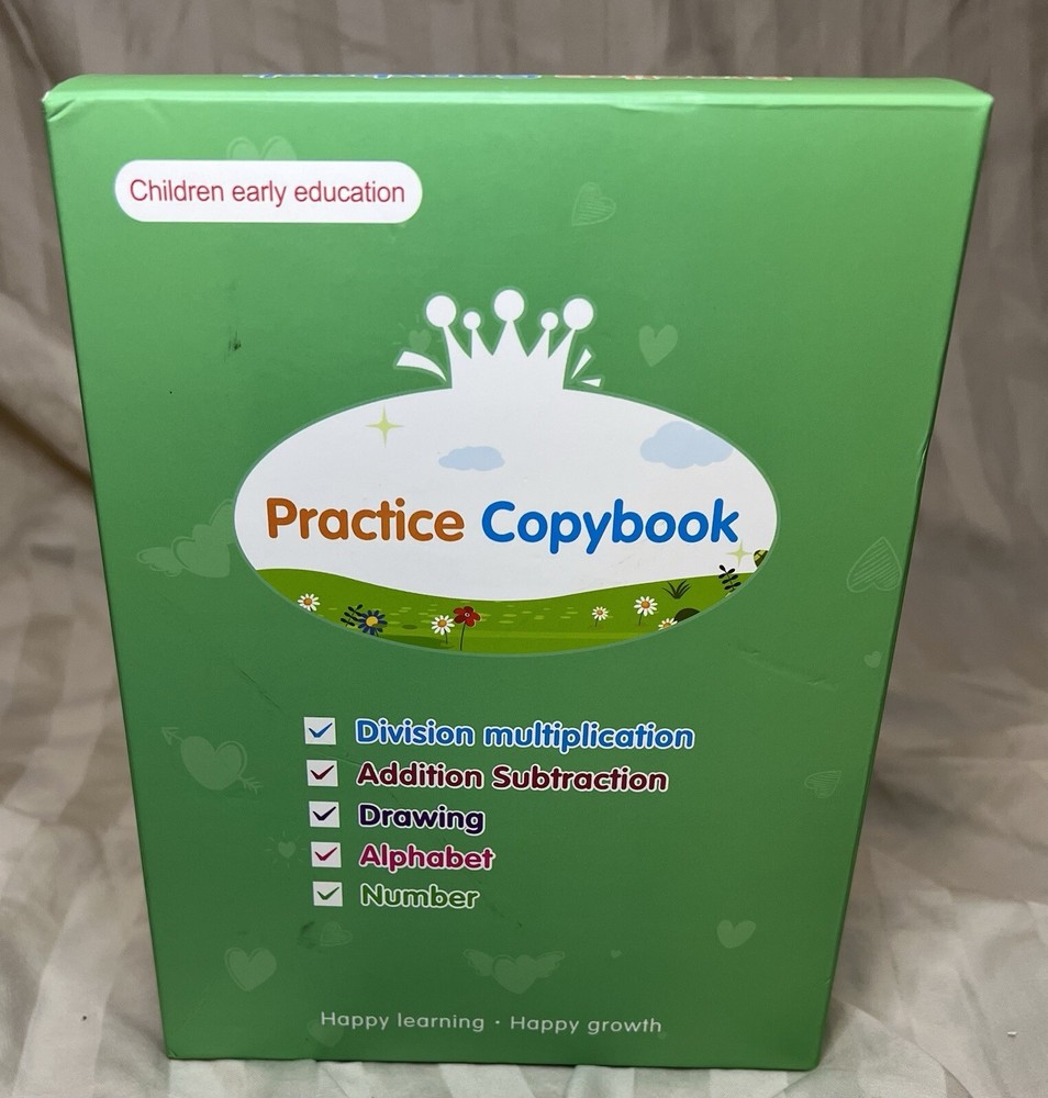 Practice Copybook Division, multiplication, Addition, Subtraction, Drawing, Etc.