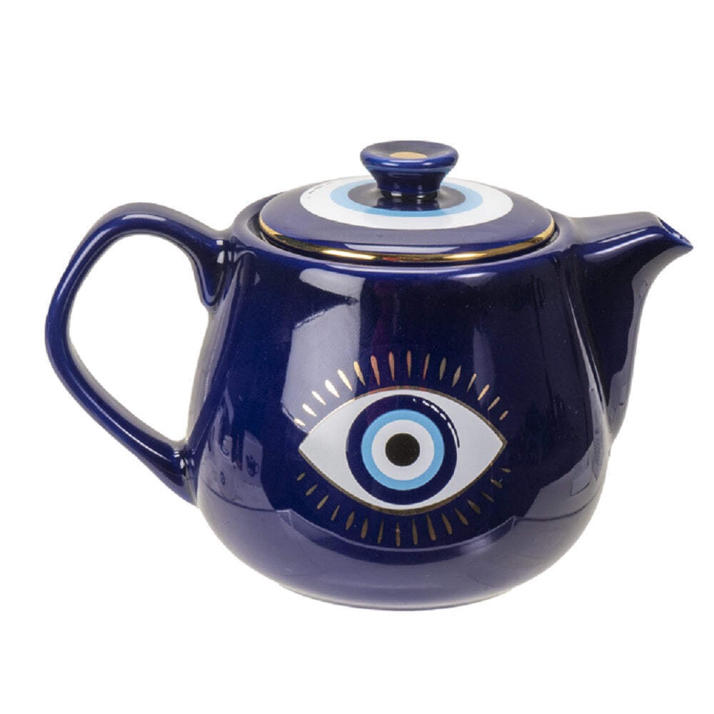 Evil Eye Teapot - Blue