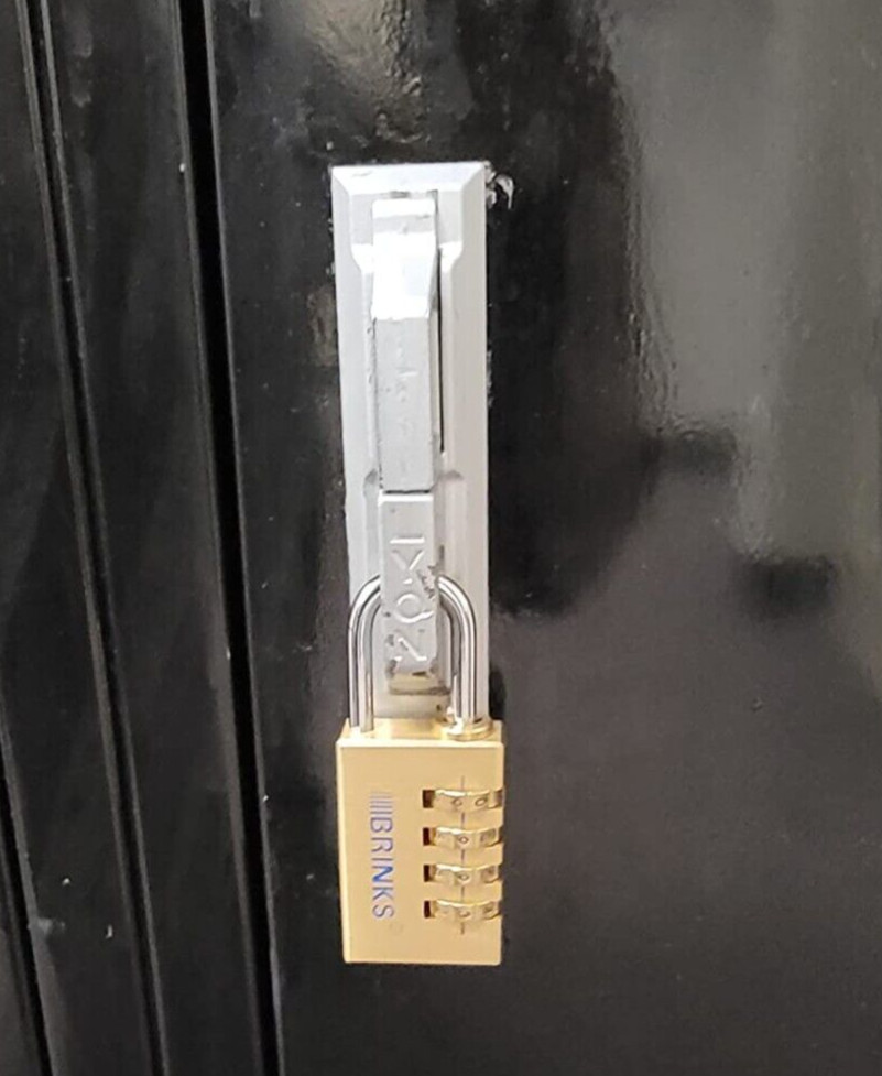 30mm Solid Brass 4-Dial Resettable Padlock Chrome Plated Hardened Steel Shackle
