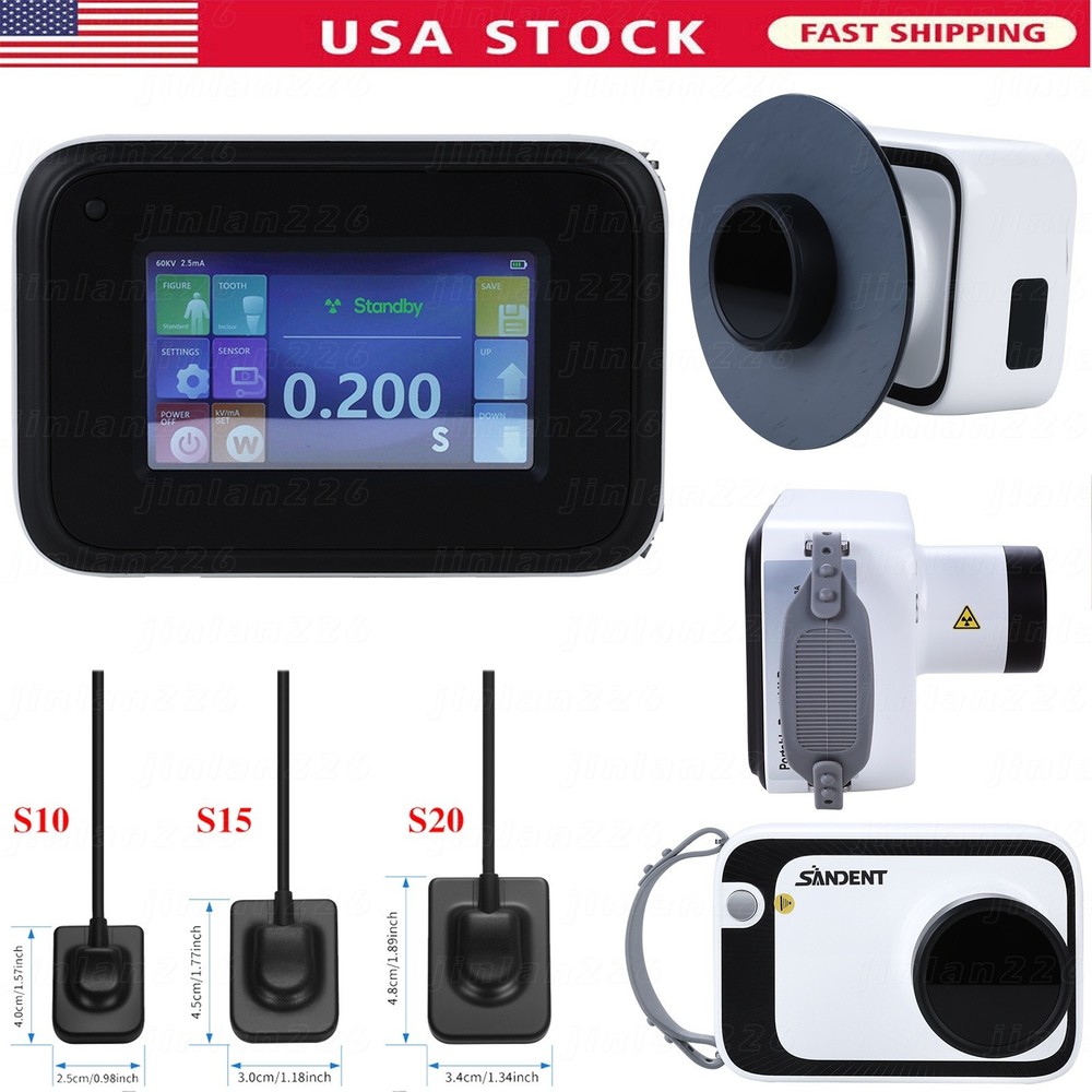 Dental X Portable Rayos Digital Machine Imaging System + Scatter Shield / Sensor