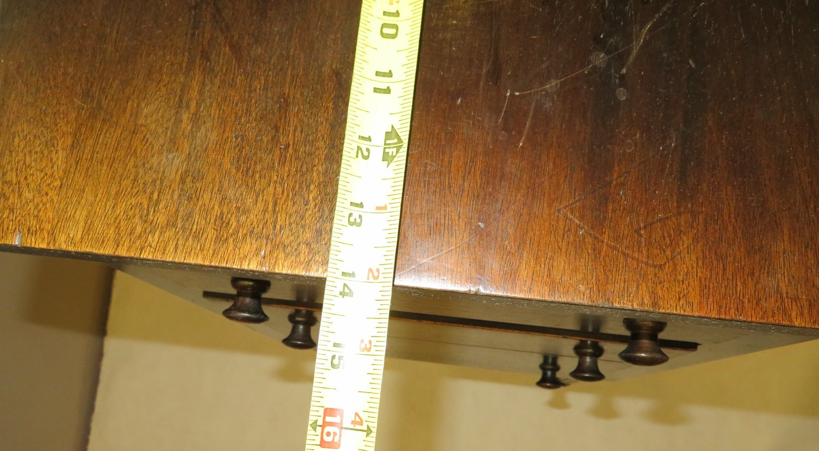 Antique 29" Imperial Solid Mahogany Martha Washington 3-Drawer Sewing Cabinet