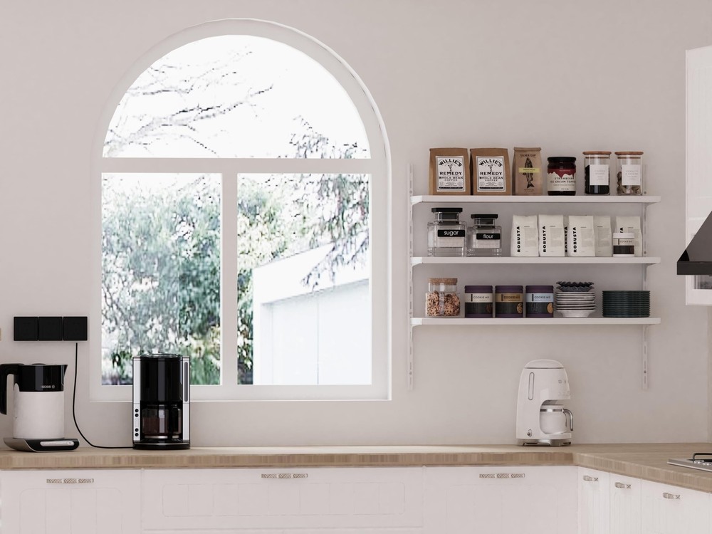 8" Deep ×32″ Long Adjustable Deep Floating Shelves for Wall 3‑T