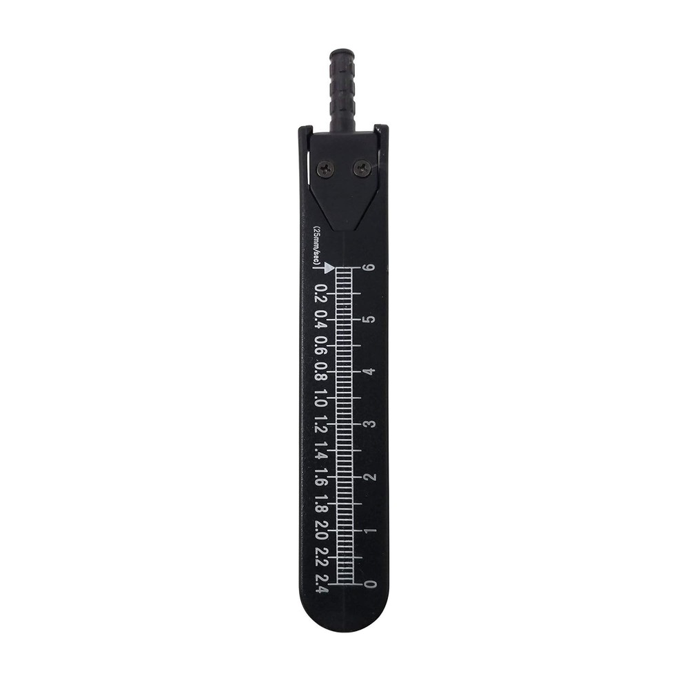 Black Electrocardiogram Measuring Tool - Accurate Caliper with Protective Cover