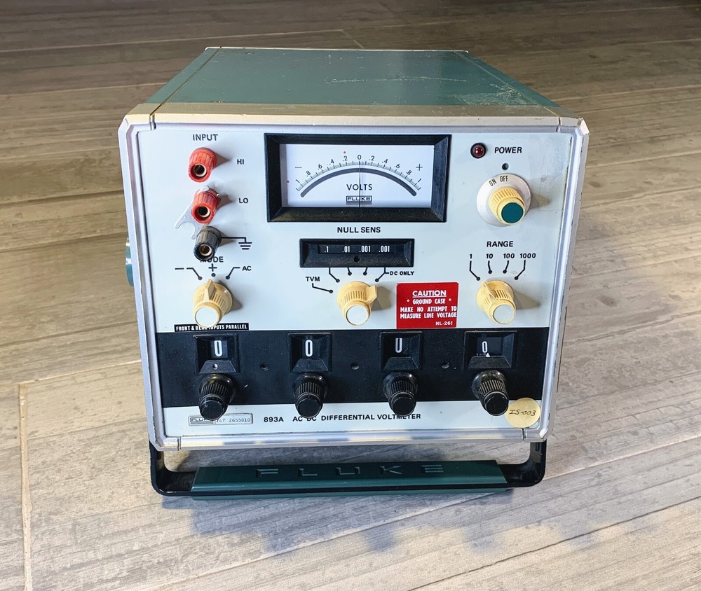 Fluke 893A AC-DC Differential Voltmeter EXCELLENT CONDITION